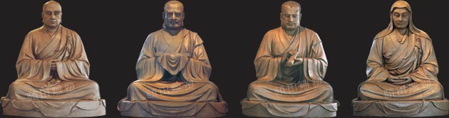 四祖师像